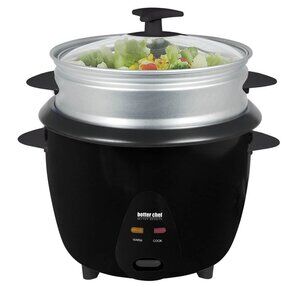 BETTER CHEF 5 CUP RICE COOKER WITH FOOD STEAMER ATTACHMENT
